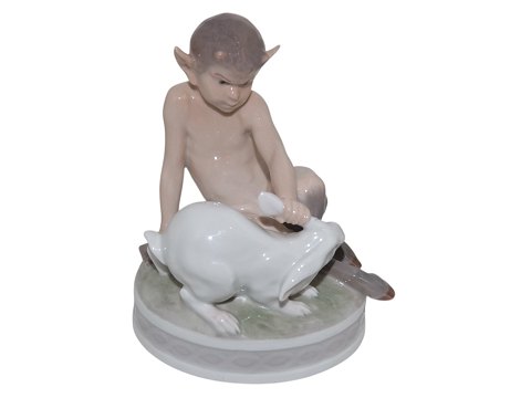 Royal Copenhagen figurine
Faun with rabbit
