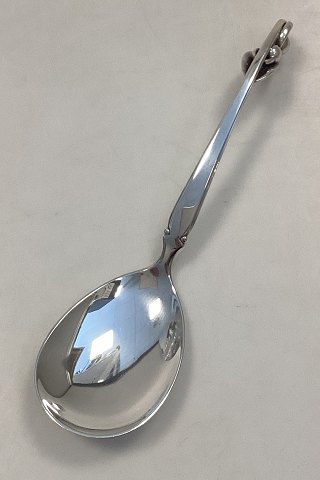 W and S Sørensen Ornamental silver Serving Spoon
