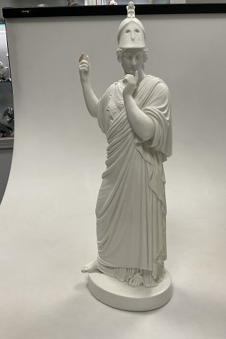 Bing og Grøndahl Bisque / Biscuit Figur af Minerva/Athene 40,5cm høj
