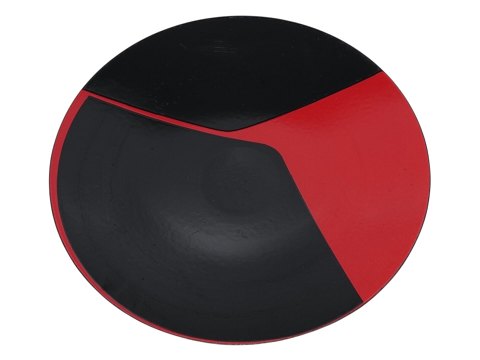 Ib Geertsen
Large black and red enamel dish