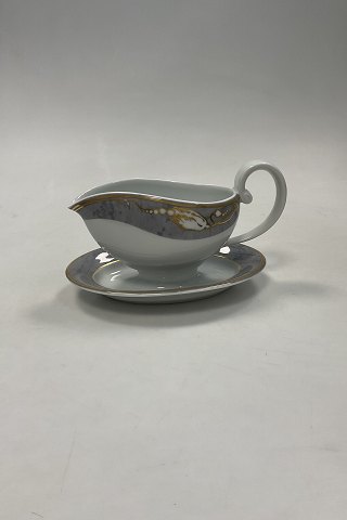 Royal Copenhagen Grey Magnolia Gravy Boat No. 563