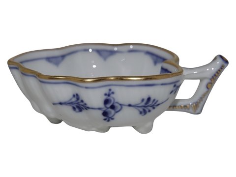 Blue Fluted with gold edgeRare small dish with handle