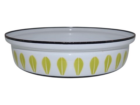 Lotus bowl with lime green decoration