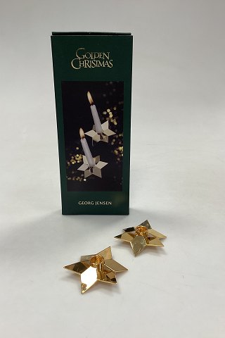 Georg Jensen Golden Christmas Stjernelysestager
