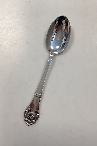 O. V. Mogensen Rose Silver Plated Dessert Spoon
