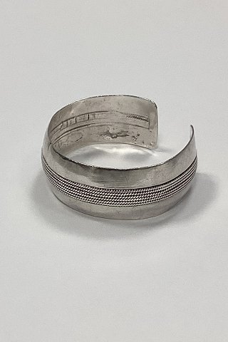 Moderne åben Armring i Sterling Sølv No. 244
