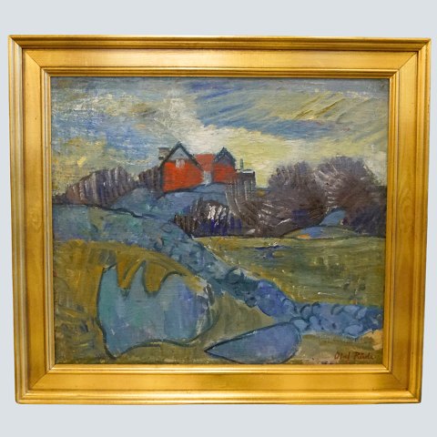Olaf Rude; An oil painting, Allinge Bornholm, Denmark