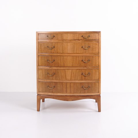 Chest of Drawers – Ole Wanscher – Walnut – A.J. Iversen – 1950s – 5 DrawersGreat condition