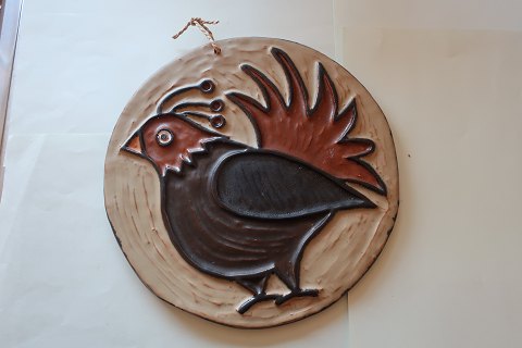 Relief, pottery made by Hildegon, the well known potter from the island Als in Southern Jutland."Hildegon" is the name of the pottery from Hilde (living) and Egon.The pottery from Hildegon is sought after especially from many collectors.