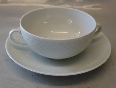 White 247 Bouillon cup 3 dl (481) & saucer 27.7 cm Elegance B&G Porcelain