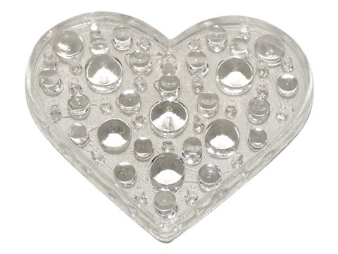 Svensk glasværk Solfanger i form af hjerte