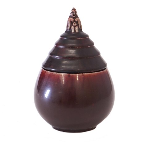 Bode Willumsen for Royal Copenhagen lidded stoneware vase 20122. H:  17,5cm