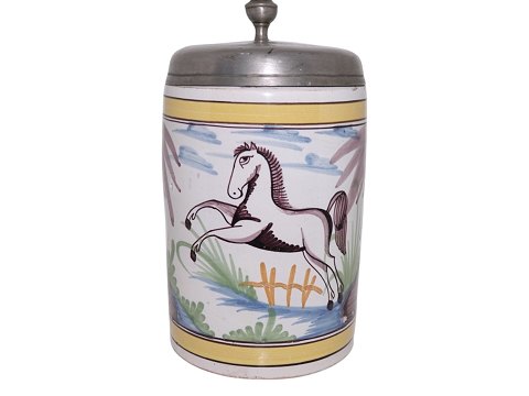 Kellinghusen / Bahlmann, Lubbert DiedrichLarge jug with horse from 1790-1810