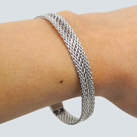 Bracelet in 14k white gold