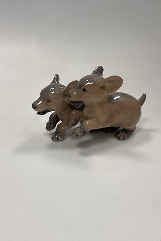 Royal Copenhagen Figur af Gravhunde Hvalpe No. 2120