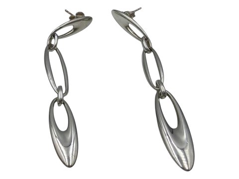 Georg Jensen sølvLange Zephyr ørestikker