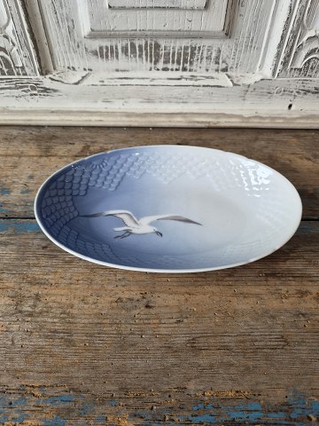 B&G Mågestel uden guldkant oval skål no. 39