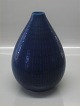 Aluminia kunstfajance Marselis2631 Marselis Royal Blue Vase 21 x 15 cm Nils Thorsson 1953