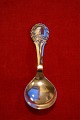 Danish silver flatware, Sugar spoon with the Danish town Frederikshavn