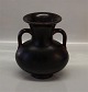 Royal Copenhagen Art Pottery
 3220 RC Ox Blood Glazed Vase with handles 19 cm BW
