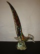 Art Glass figurine in the form of a peacock in beautiful colors from Italy Murano. 5000 m2 showroom.