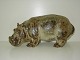 Royal Copenhagen Stoneware Figurine, Hippo 
Dec. Number 20182