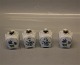 Viola Royal Copenhagen 4 Viola vases and card holder 6 x 4.5 cm Small Chips
