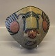 B&G Art Pottery B&G Mask - Abstract ca 24 x 25 cm  Uniquge Signed Steen Lykke Madsen