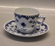 Dickens B&G Blue Fluted with butterfly with half laces 102 Cup and saucer 1.25 dl (305)