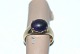 Gold ring with purple stones, 14 carat
Size: 57