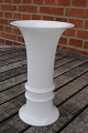 Royal Copenhagen glass art. Large vase in milk 
white glass 24cm