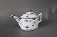 Royal Copenhagen blue fluted half lace rare oval teapot, #1/684.5000m2 showroom.