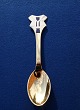 Michelsen Christmas spoon 1991 of Danish gilt 
sterling silver