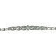 A diamond bracelet mounted in 18k white gold