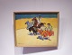 Watercolor with bull fighting motif signed Erik Larsen.
5000m2 showroom.
