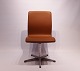 Oxford classic office chair, model 3171, in cognac colored savanne leather by 
Arne Jacobsen and Fritz Hansen.
5000m2 showroom.