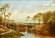 Harboe, Edvard 
Valdemar (1834 
- 1883) 
Denmark. A mill 
dam.