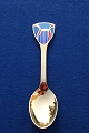 Michelsen/Georg Jensen Christmas spoon 2007 of Danish gilt sterling silver