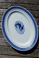 Trankebar fajance porcelæn, ovale serveringsfade 
37,5cm