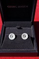 Marguerite pair of ear clips of Danish gilt Sterling Silber by Georg Jensen