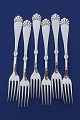 Set of 6 silver plated dinner 
forks 20cms