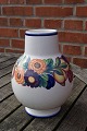 Golden Summer Danish faience poircelain, plump 
vases H 21.5cm