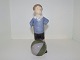 Royal Copenhagen figurineBoy with striped ball