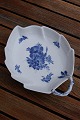 Blue Flower Plain Danish porcelain. Dishes, leaf-shaped 27cm