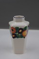 Golden Summer Danish faience porcelain, 5-sided vase 15cm