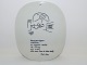 Royal Copenhagen
Piet Hein plate with poem (gruk)