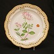Royal Copenhagen: A large Flora Danica plate. "Lonicera Periclymenum". #20/3528. D: 32,5cm