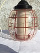 Glass lamp with red stripes*450DKK