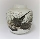 Royal Copenhagen. Vase with pheasants by Nils Thorsson. Height 18.5 cm. Model 1062/5357. (1 quality)