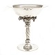 A large Georg Jensen grape tazza, sterlingsilver. Designed by Georg Jensen 1918. #264A. H: 27,4cm. W: 1.380gr